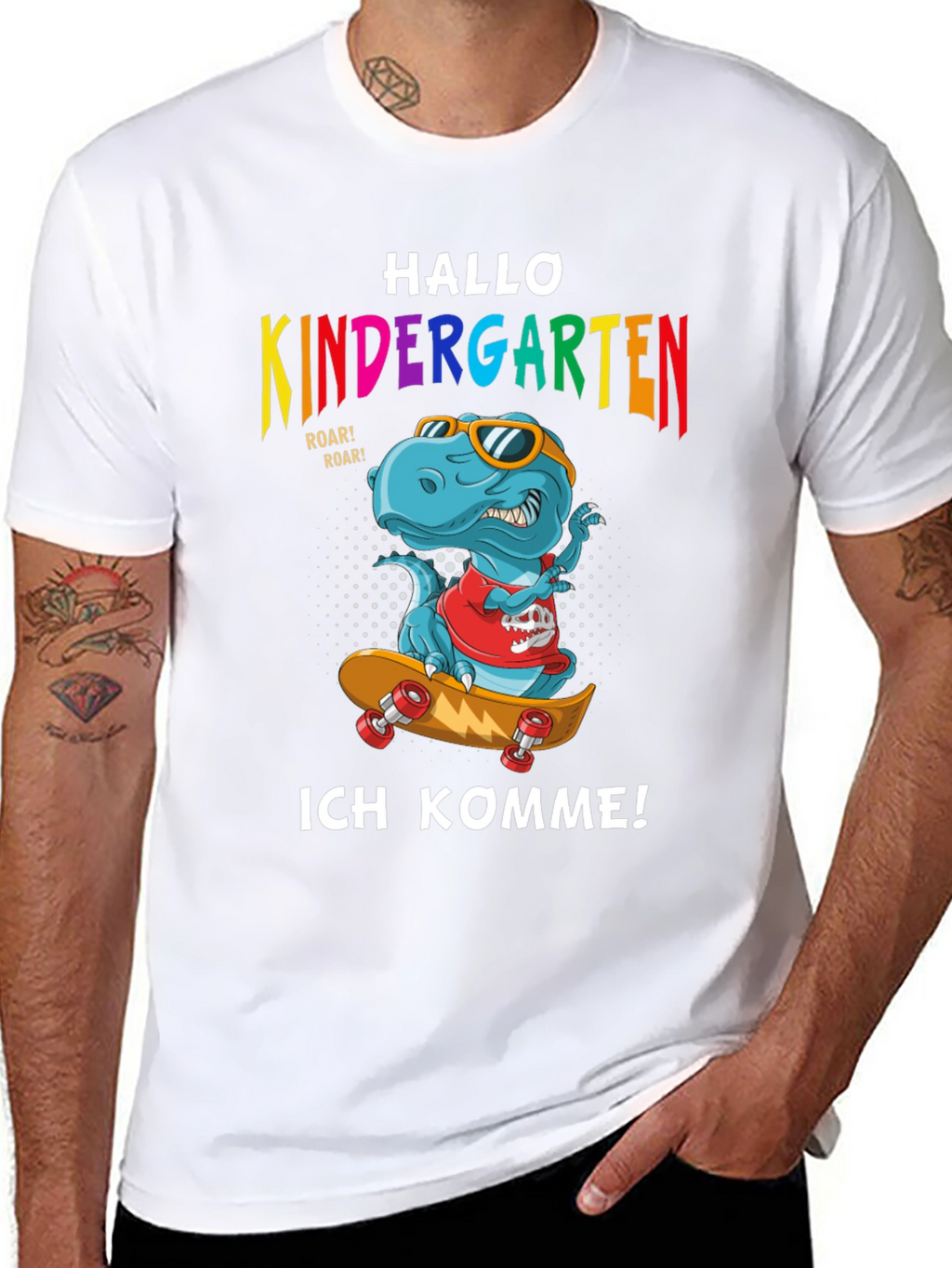 Kindergarten Dinosaur T-Shirt - Ich Komme! Back to School