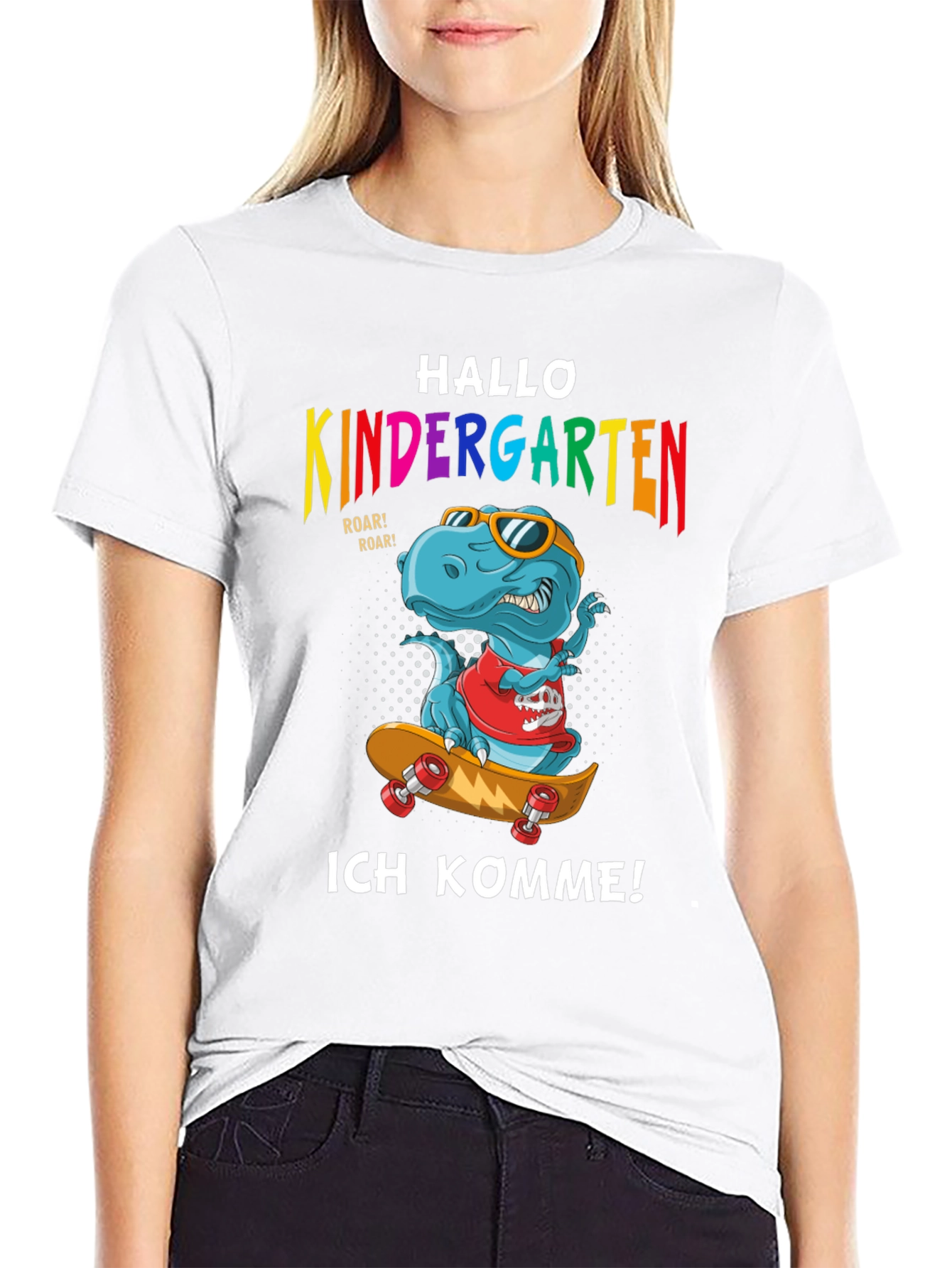 Kindergarten Dinosaur T-Shirt - Ich Komme! Back to School