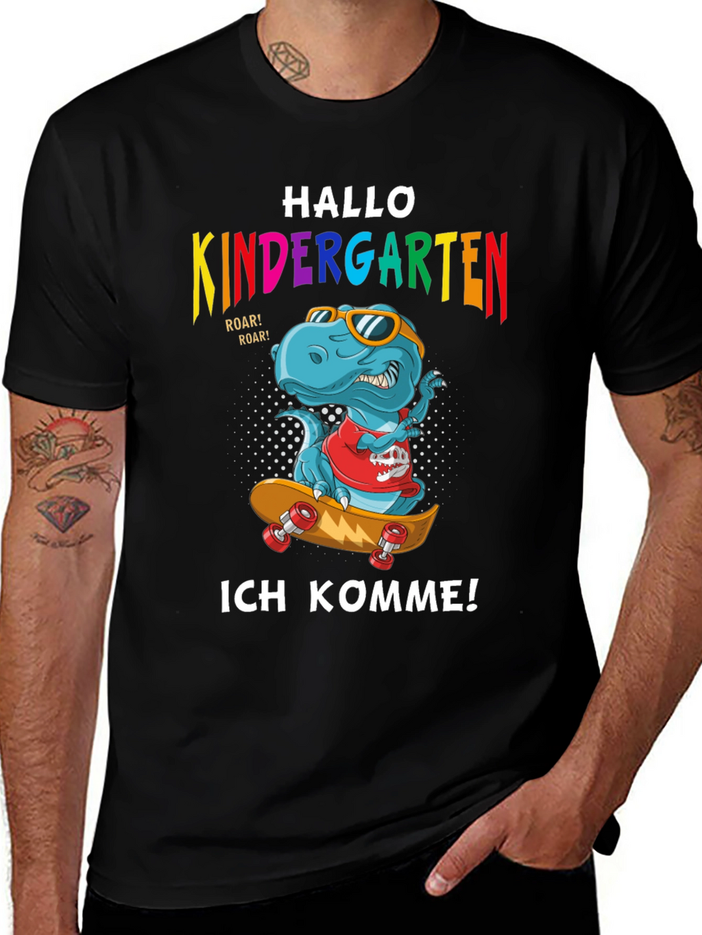 Kindergarten Dinosaur T-Shirt - Ich Komme! Back to School