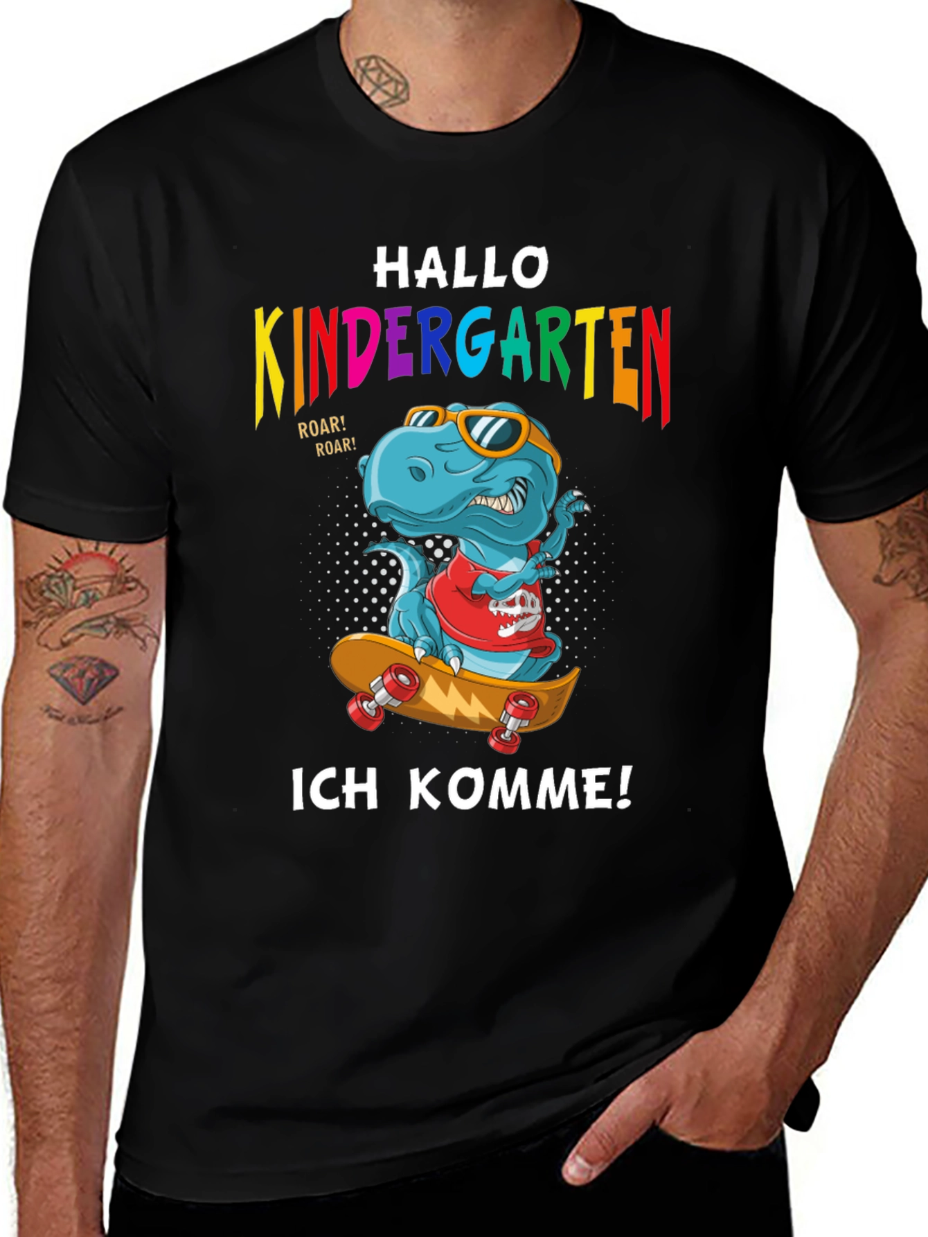 Kindergarten Dinosaur T-Shirt - Ich Komme! Back to School