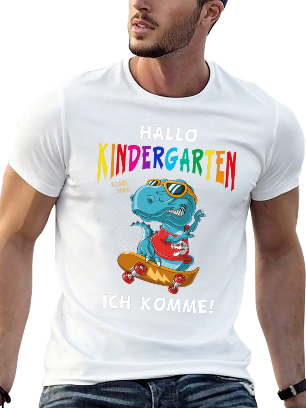 Kindergarten Dinosaur T-Shirt - Ich Komme! Back to School