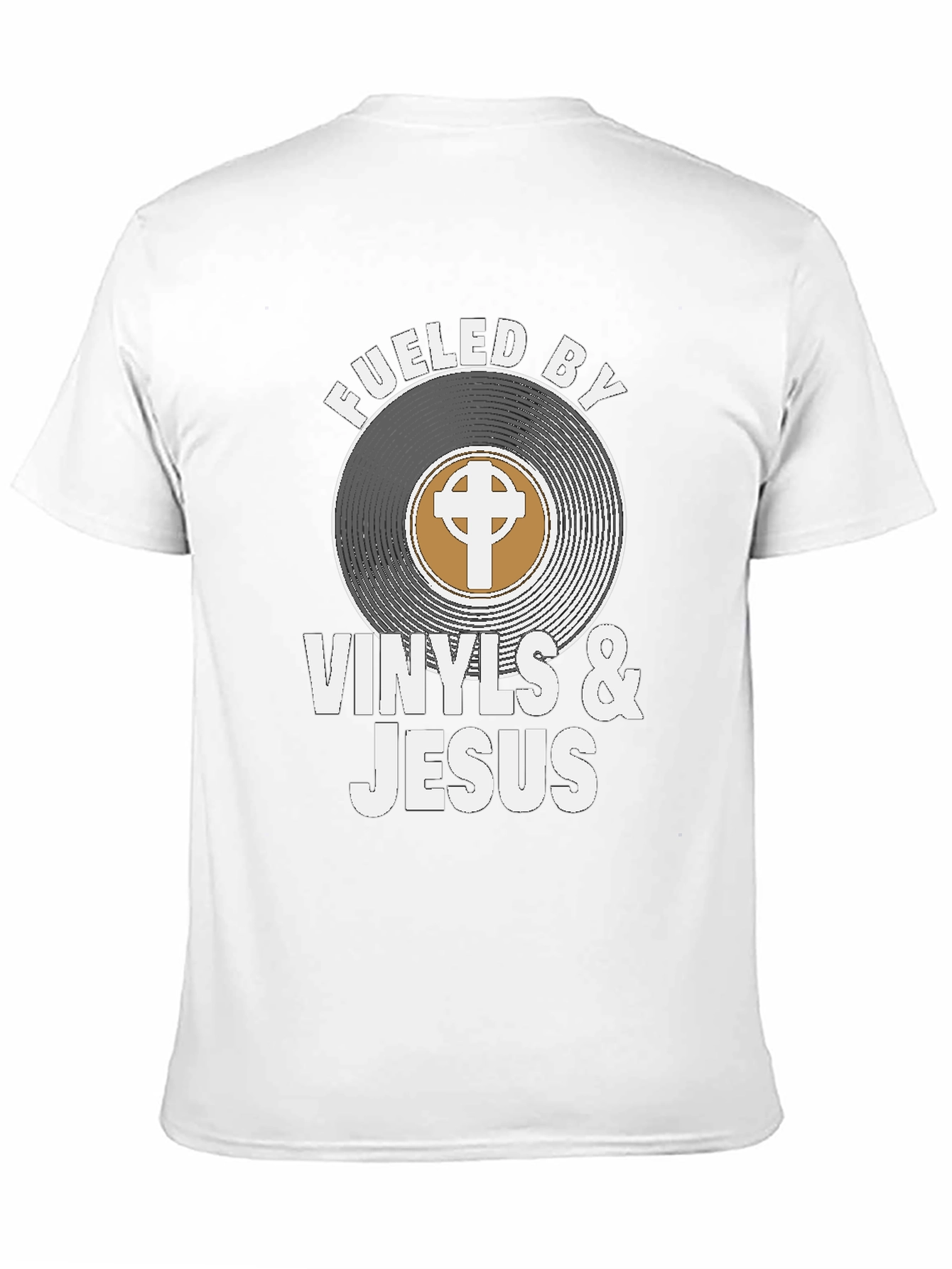 Fueled By Vinyls & Jesus Graphic Tee