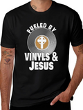 Fueled By Vinyls & Jesus Graphic Tee