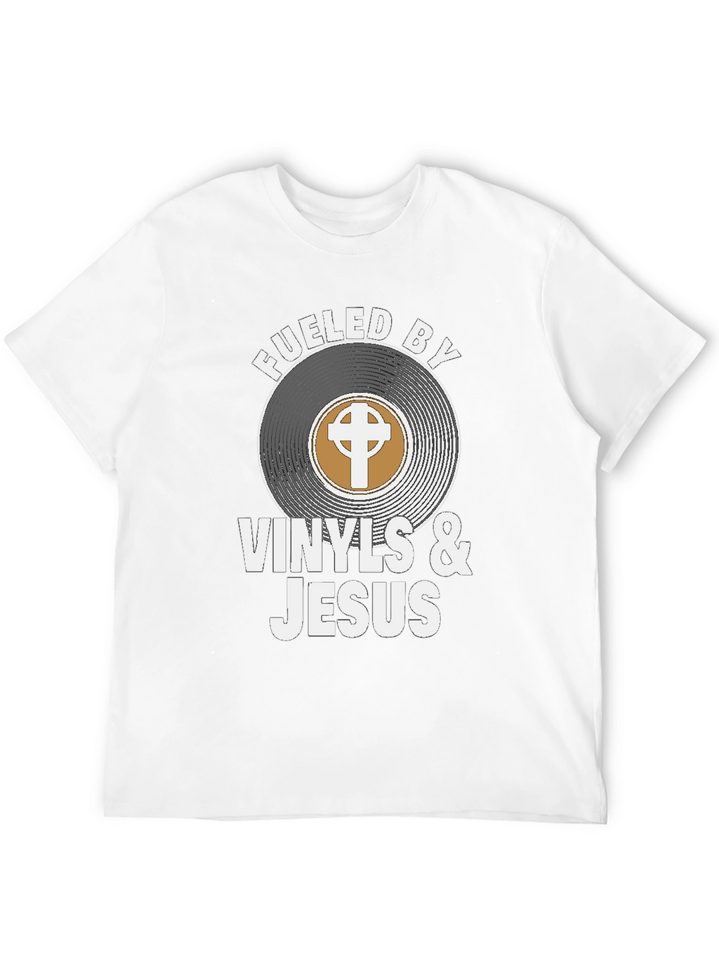 Fueled By Vinyls & Jesus Graphic Tee