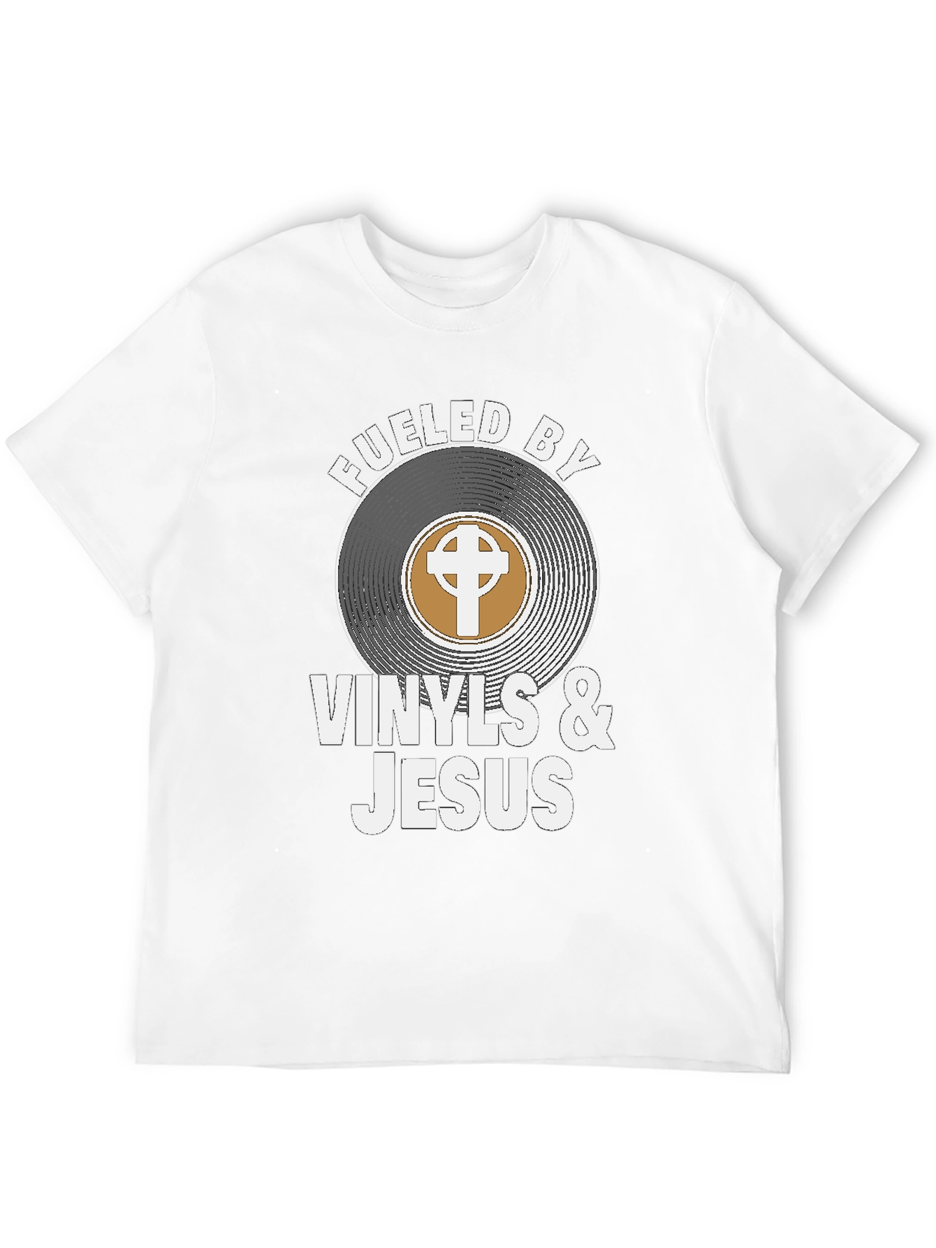 Fueled By Vinyls & Jesus Graphic Tee