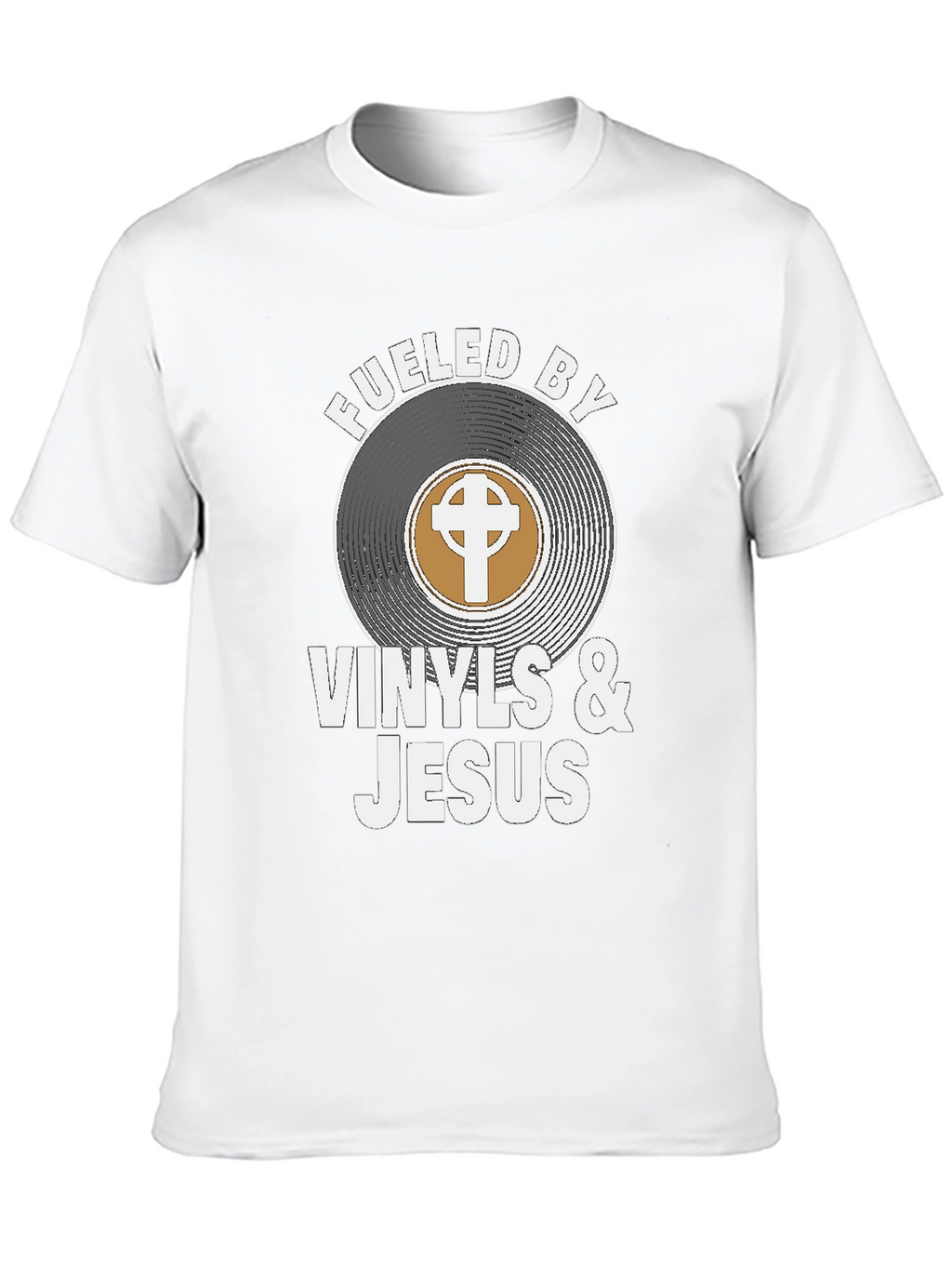 Fueled By Vinyls & Jesus Graphic Tee