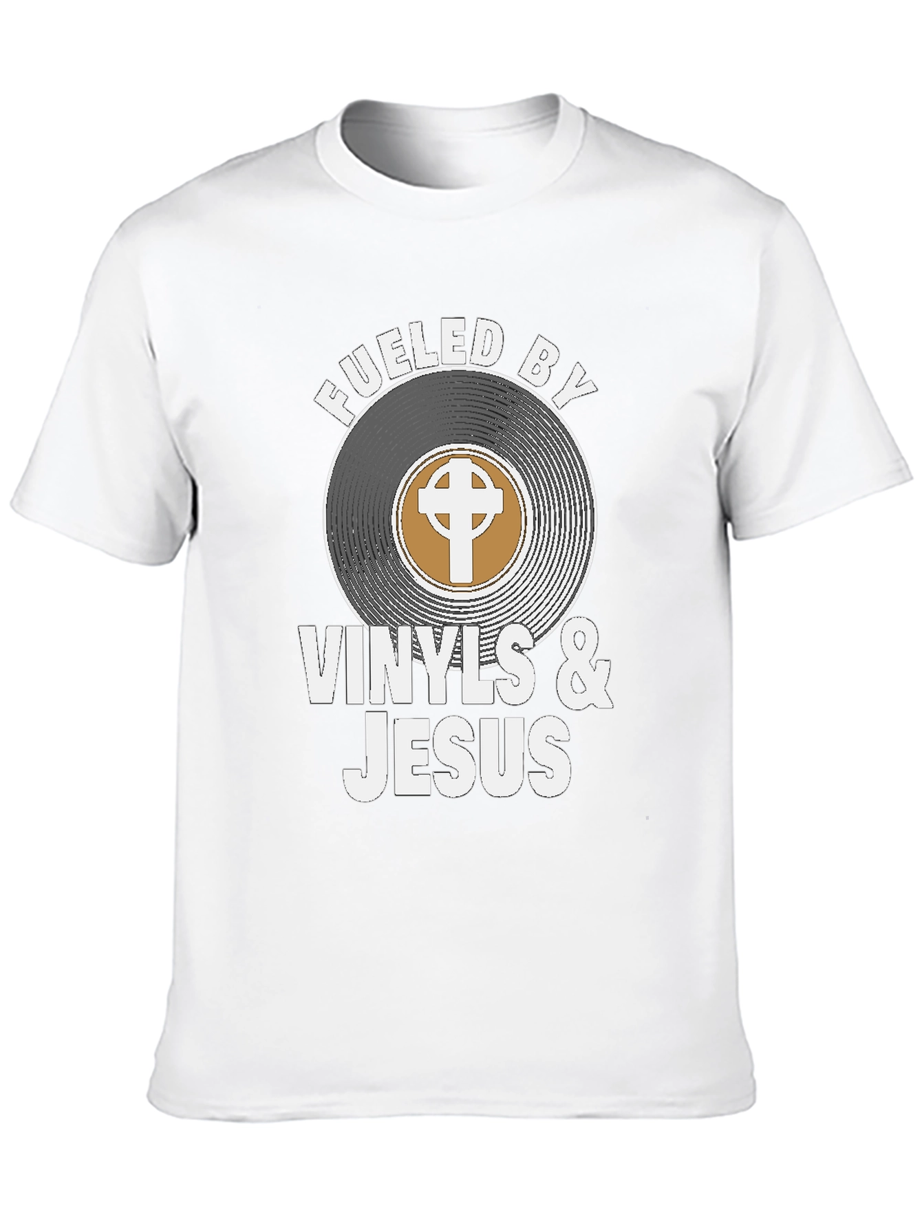 Fueled By Vinyls & Jesus Graphic Tee