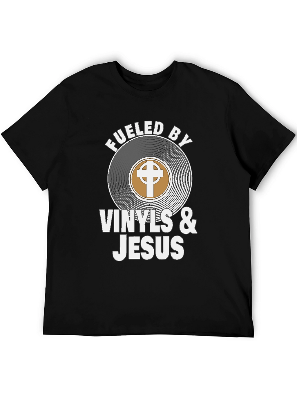 Fueled By Vinyls & Jesus Graphic Tee
