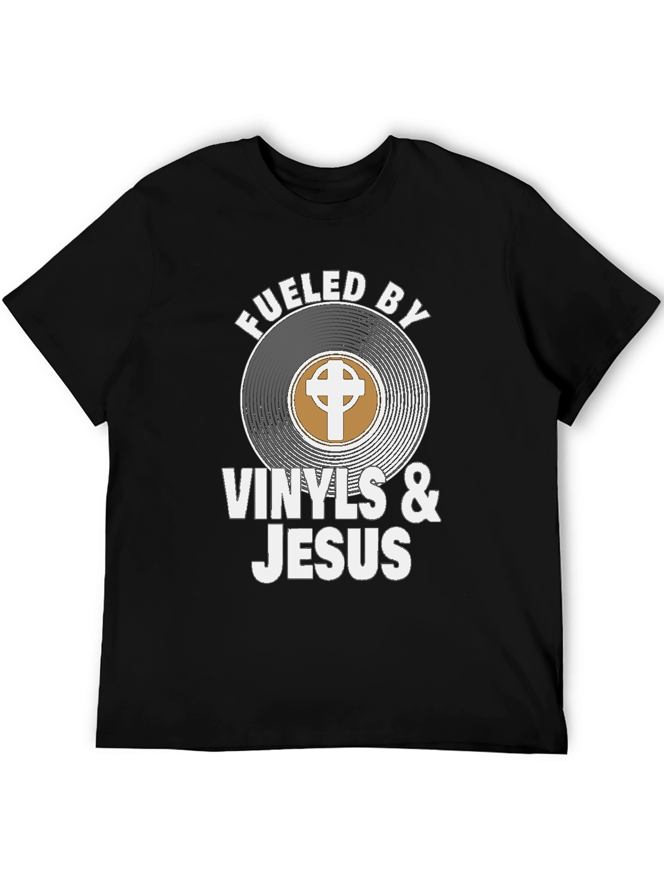 Fueled By Vinyls & Jesus Graphic Tee