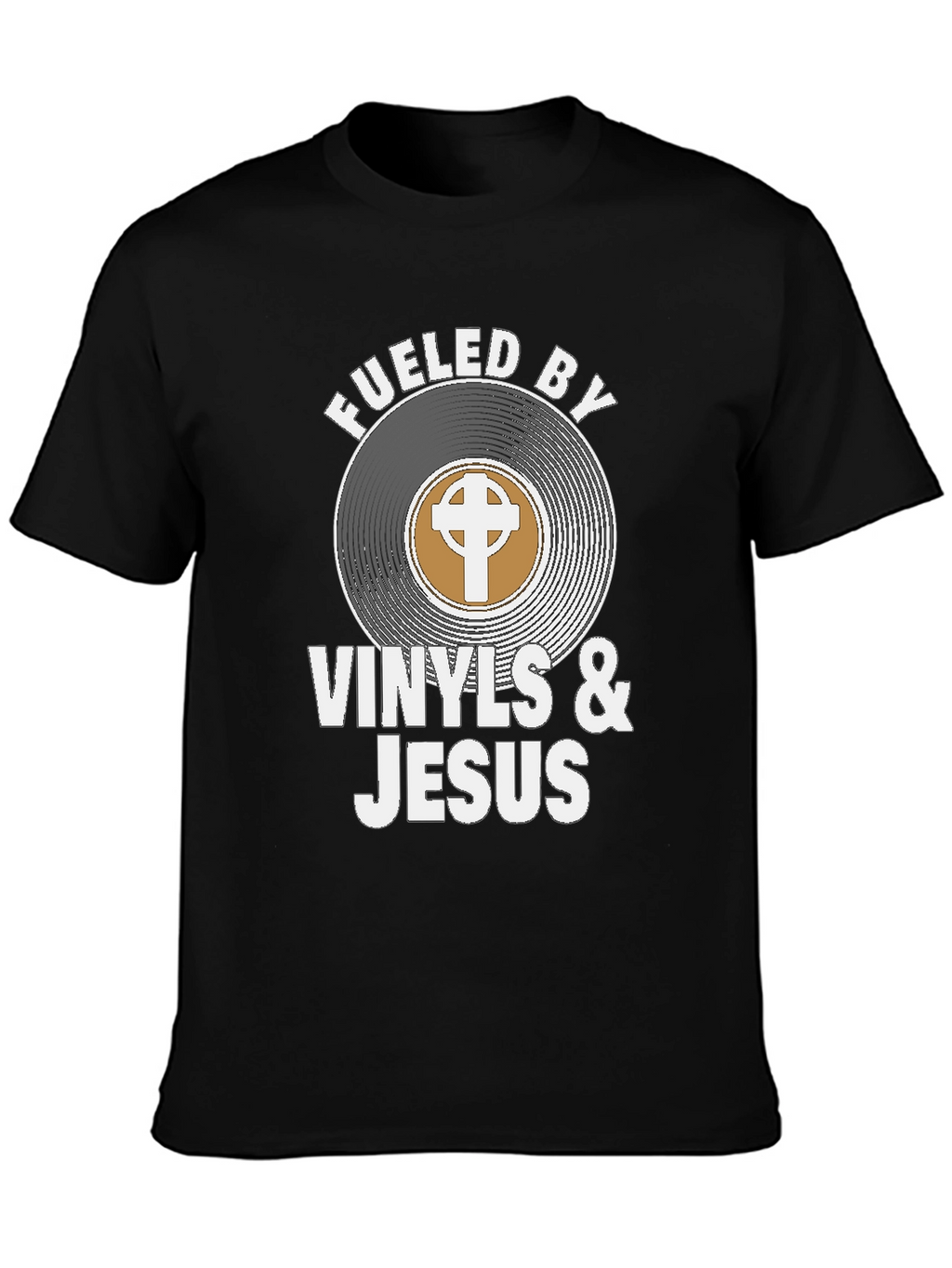 Fueled By Vinyls & Jesus Graphic Tee