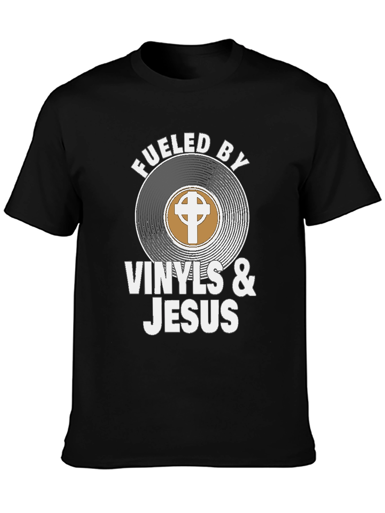 Fueled By Vinyls & Jesus Graphic Tee