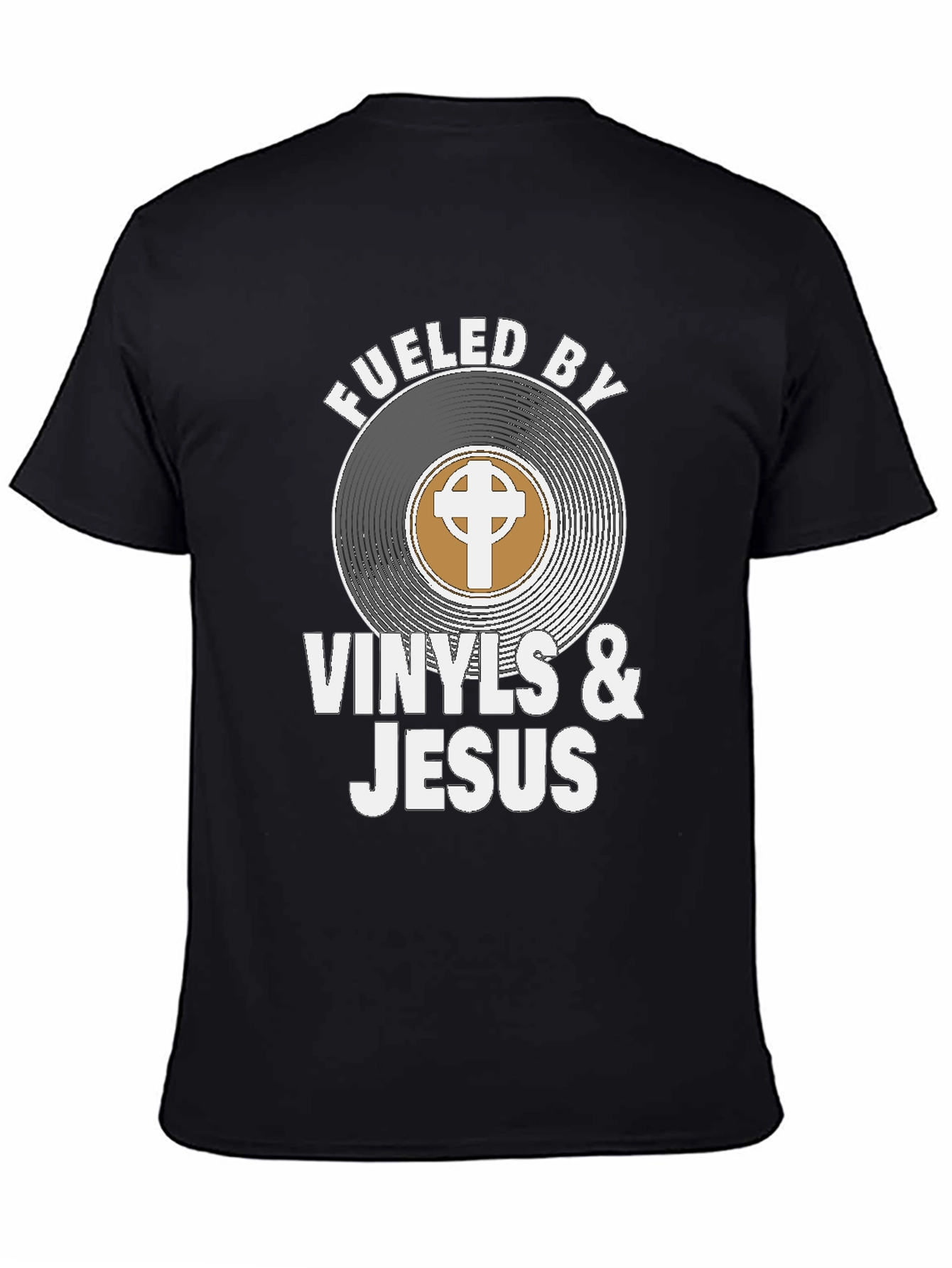 Fueled By Vinyls & Jesus Graphic Tee