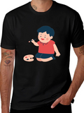 Boy Painter Graphic Tee - Black