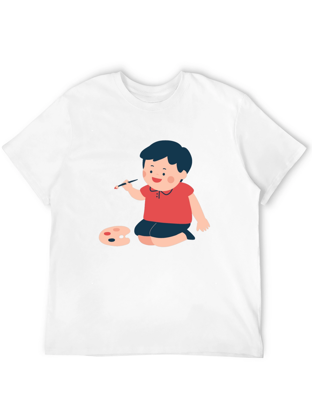 Boy Painter Graphic Tee - Black