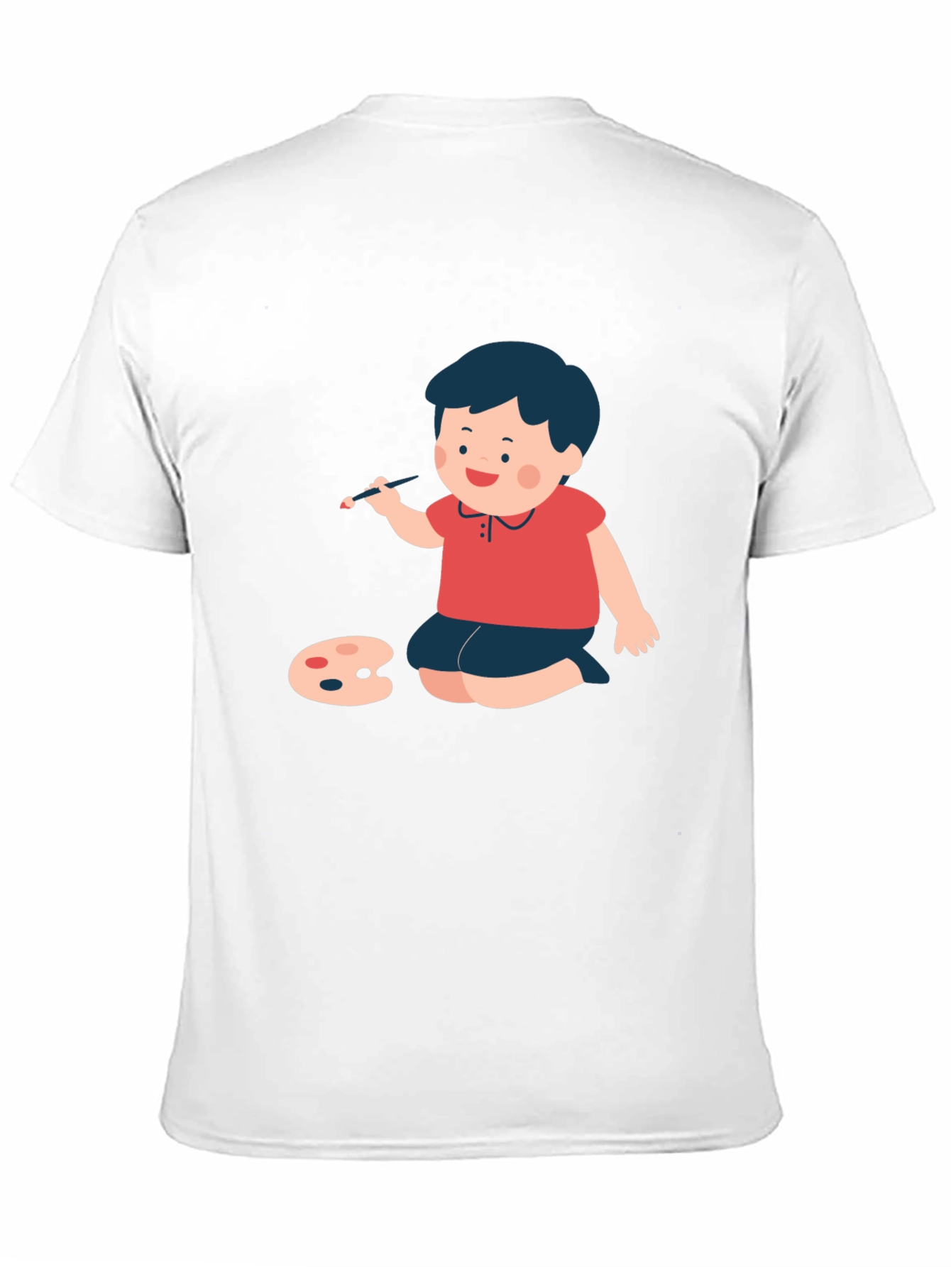 Boy Painter Graphic Tee - Black