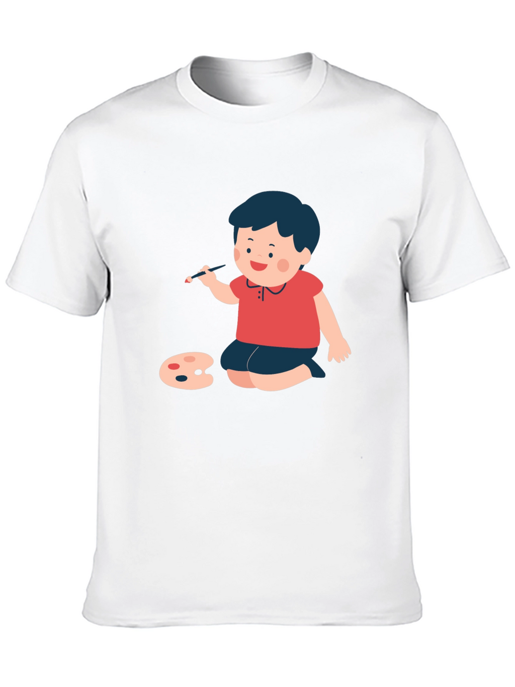 Boy Painter Graphic Tee - Black