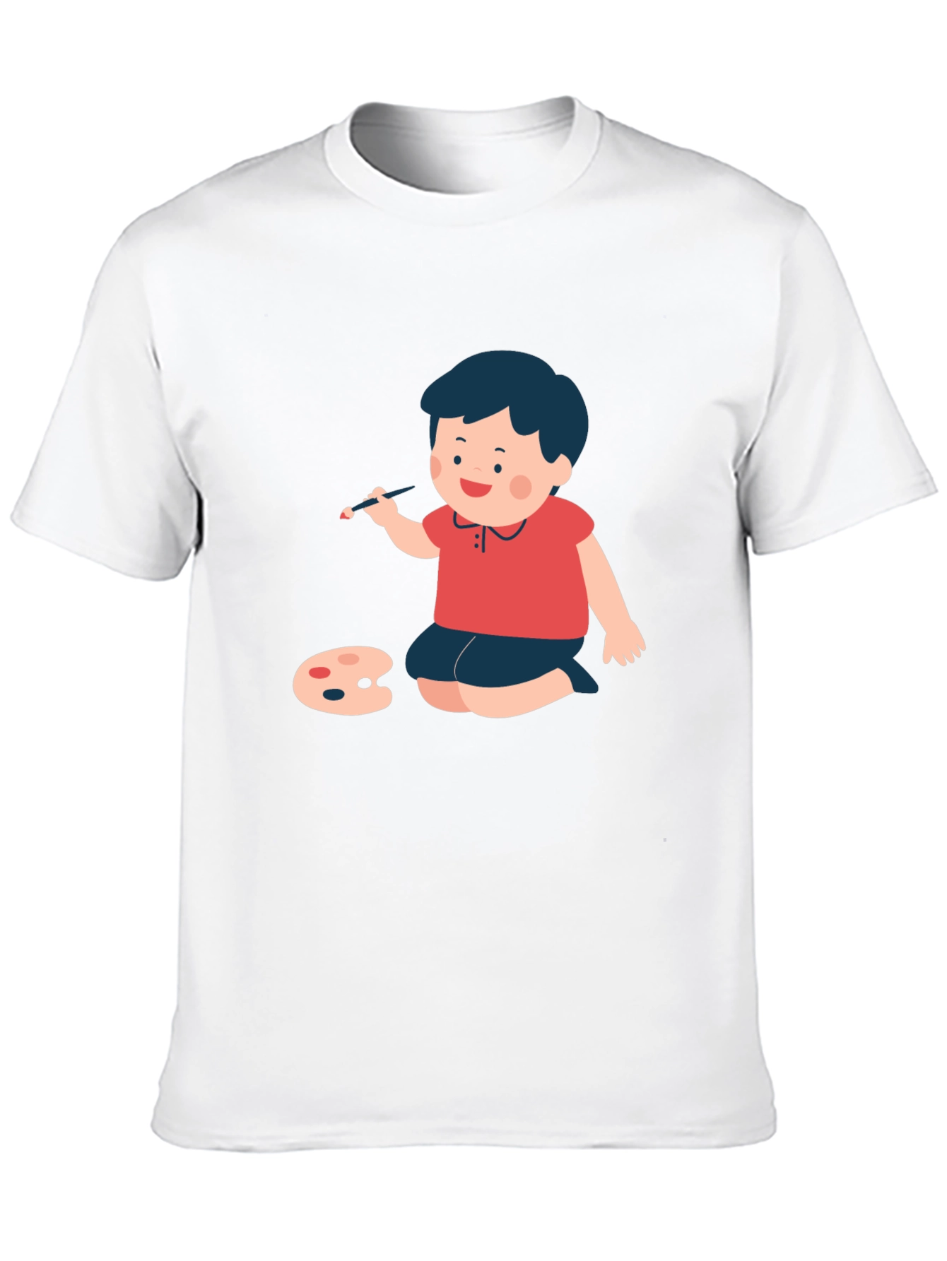 Boy Painter Graphic Tee - Black