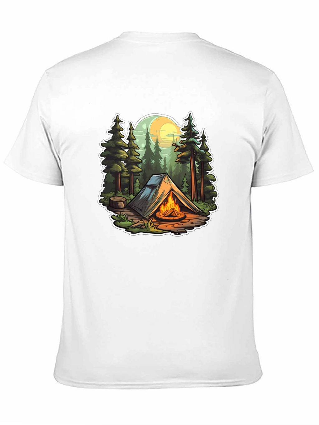 Camping Adventure Black T-Shirt