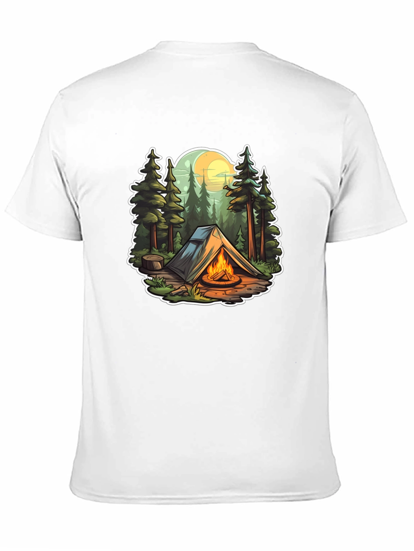 Camping Adventure Black T-Shirt
