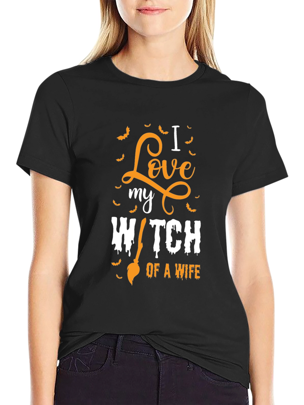 I Love My Witch Wife Halloween T-Shirt
