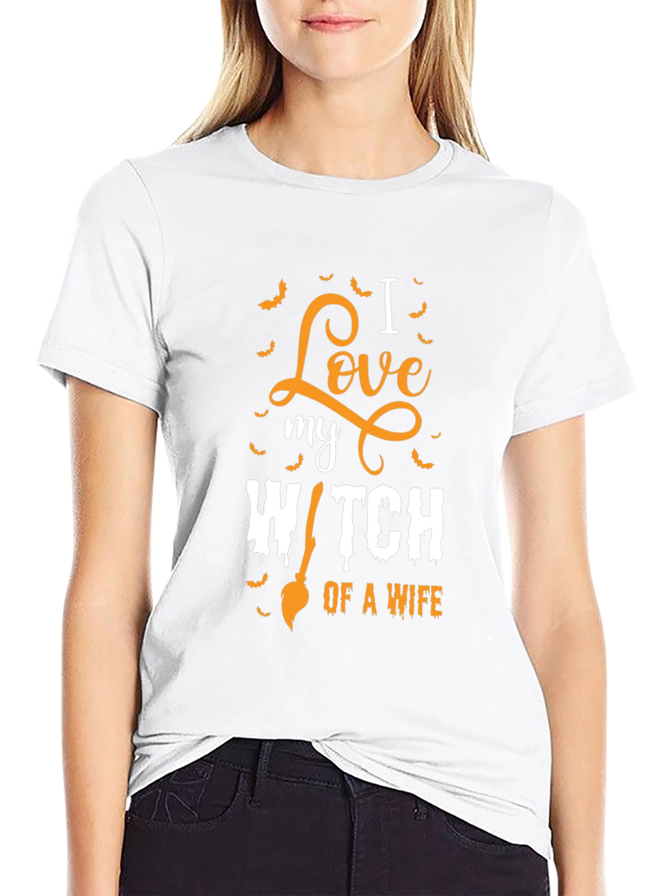 I Love My Witch Wife Halloween T-Shirt