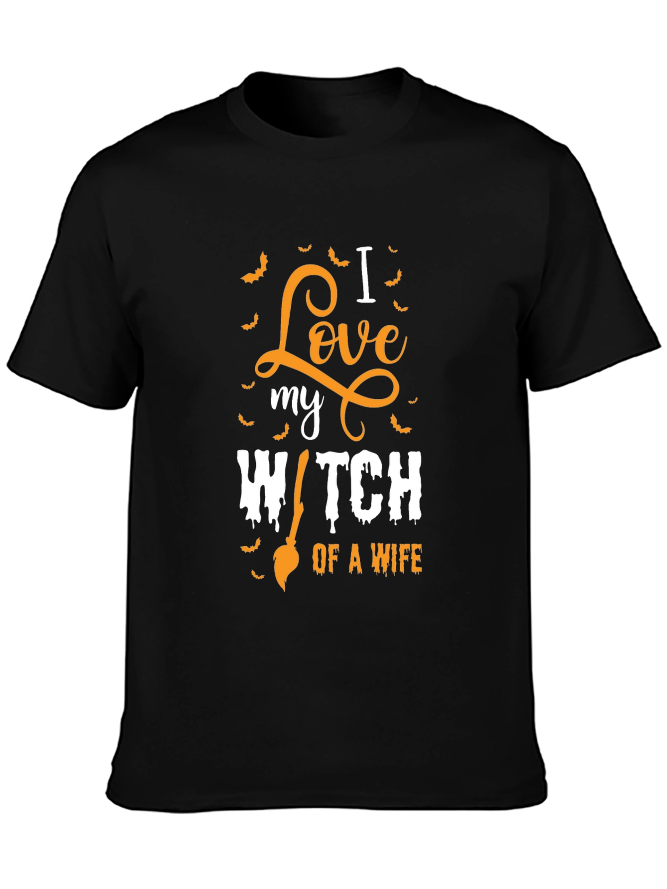 I Love My Witch Wife Halloween T-Shirt