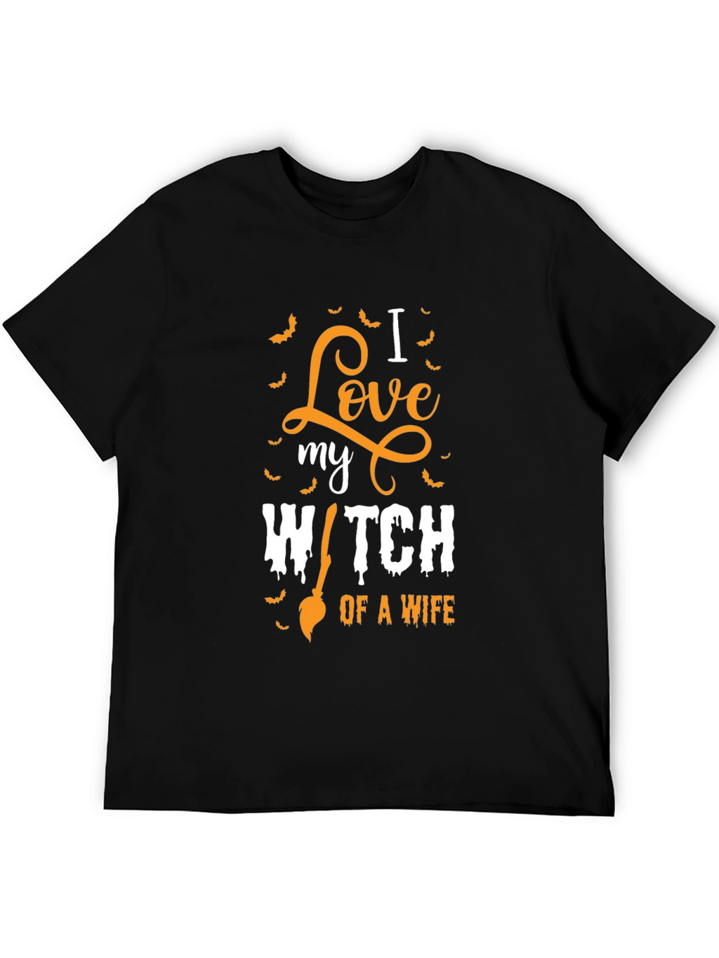 I Love My Witch Wife Halloween T-Shirt