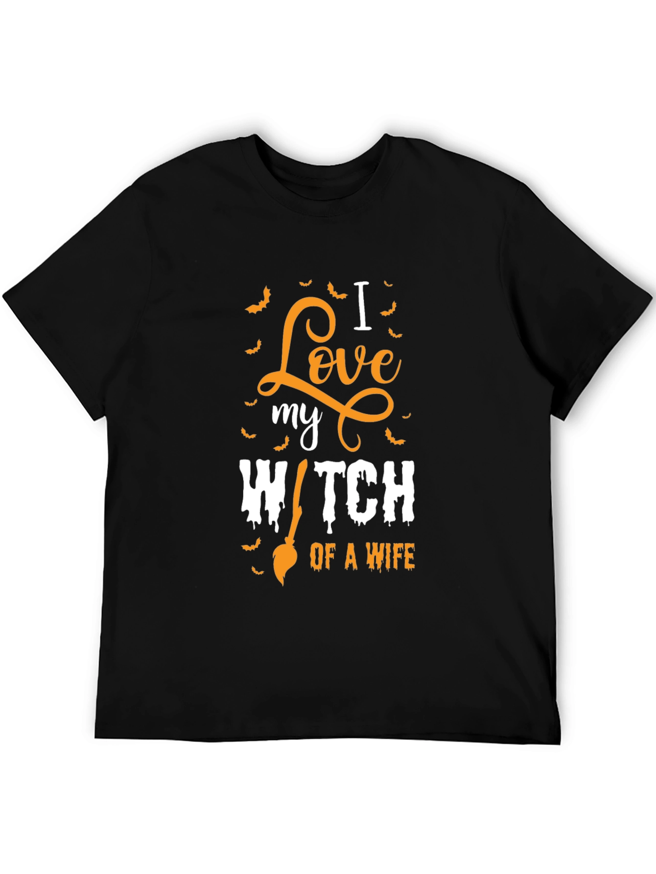 I Love My Witch Wife Halloween T-Shirt