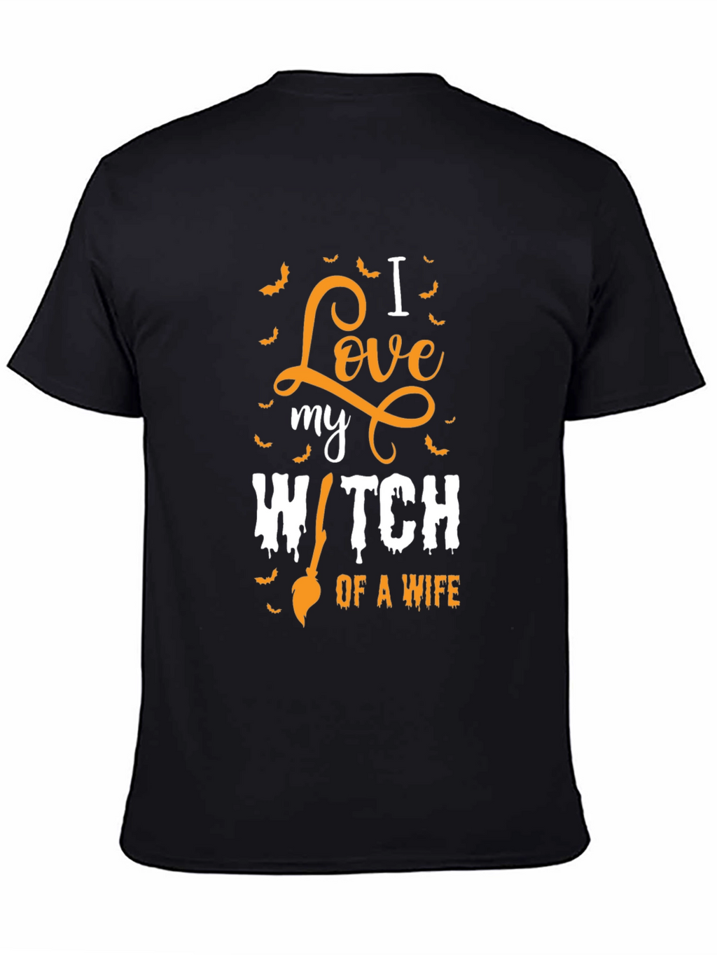 I Love My Witch Wife Halloween T-Shirt