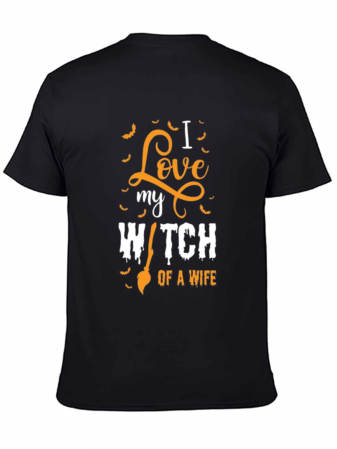 I Love My Witch Wife Halloween T-Shirt