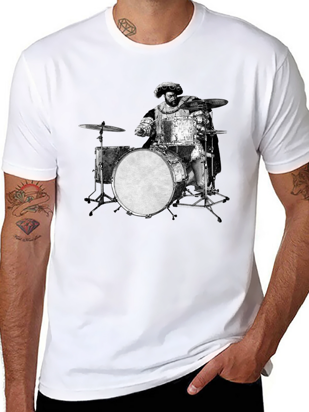 Drummer T-Shirt: Renaissance Style