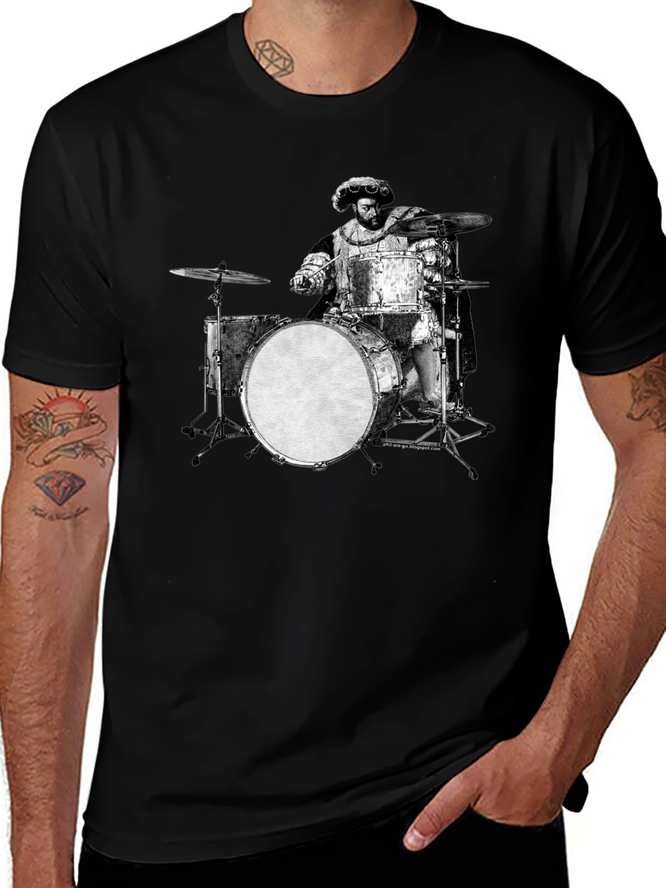 Drummer T-Shirt: Renaissance Style