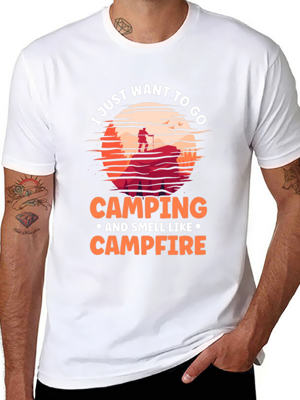 Camping Campfire Graphic Tee