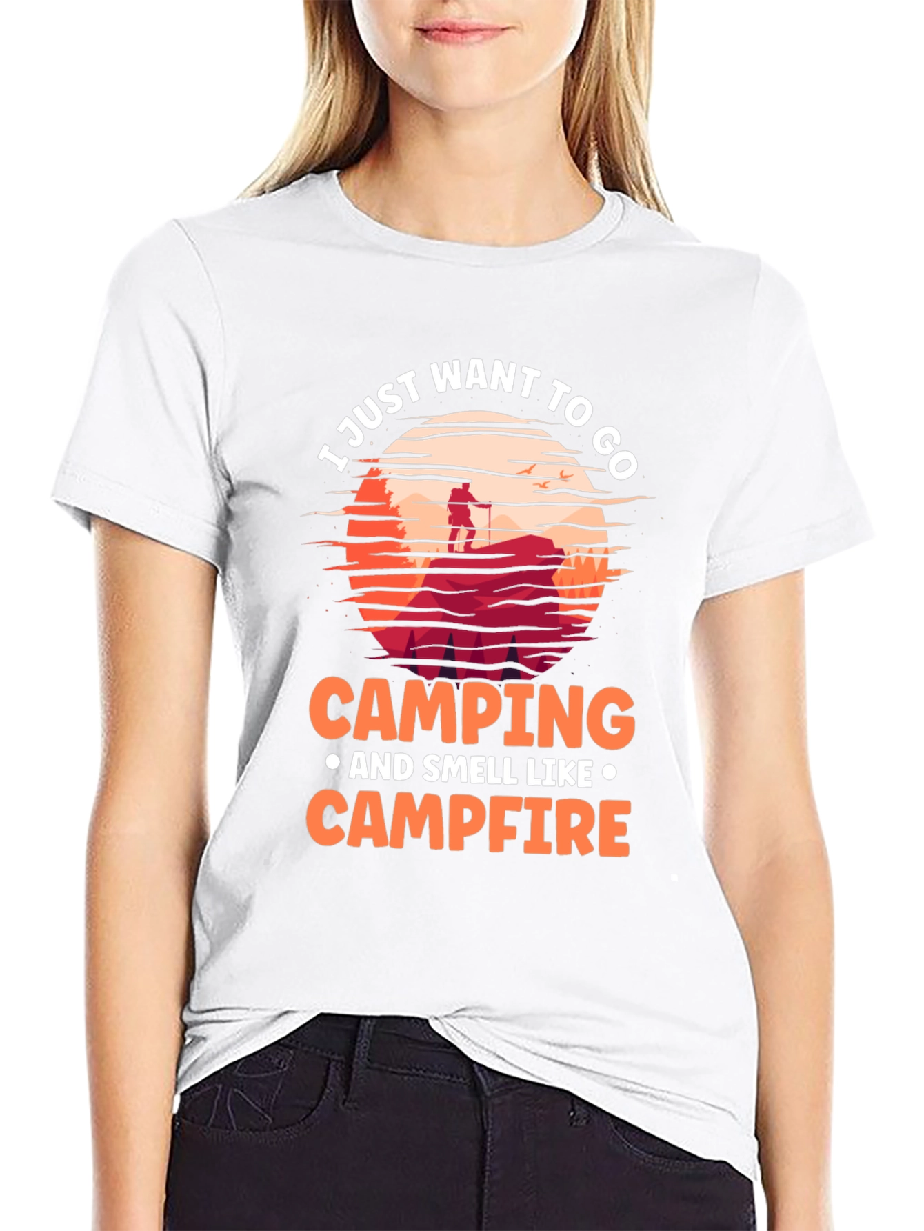 Camping Campfire Graphic Tee