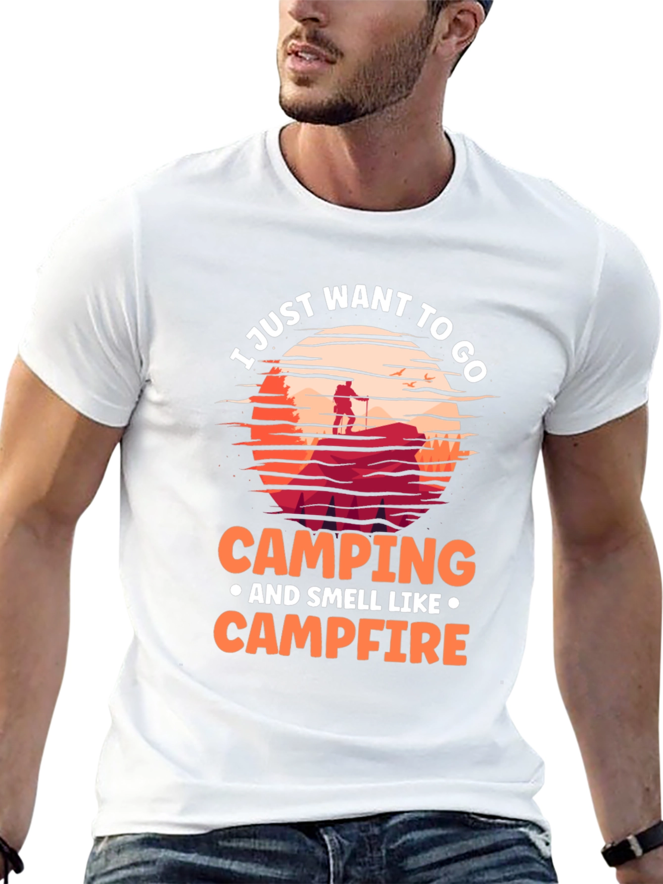 Camping Campfire Graphic Tee