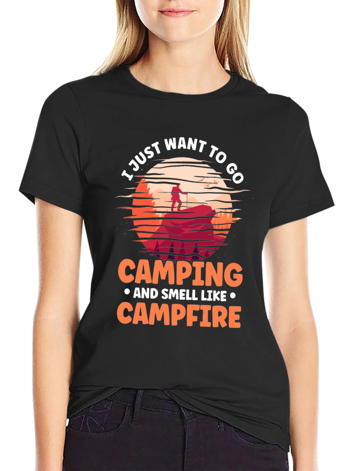 Camping Campfire Graphic Tee