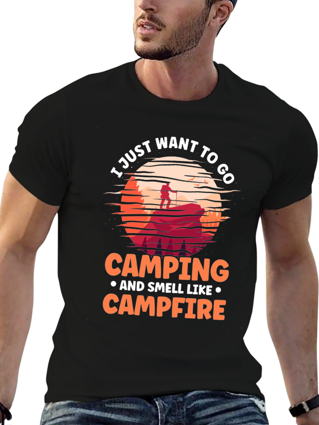 Camping Campfire Graphic Tee