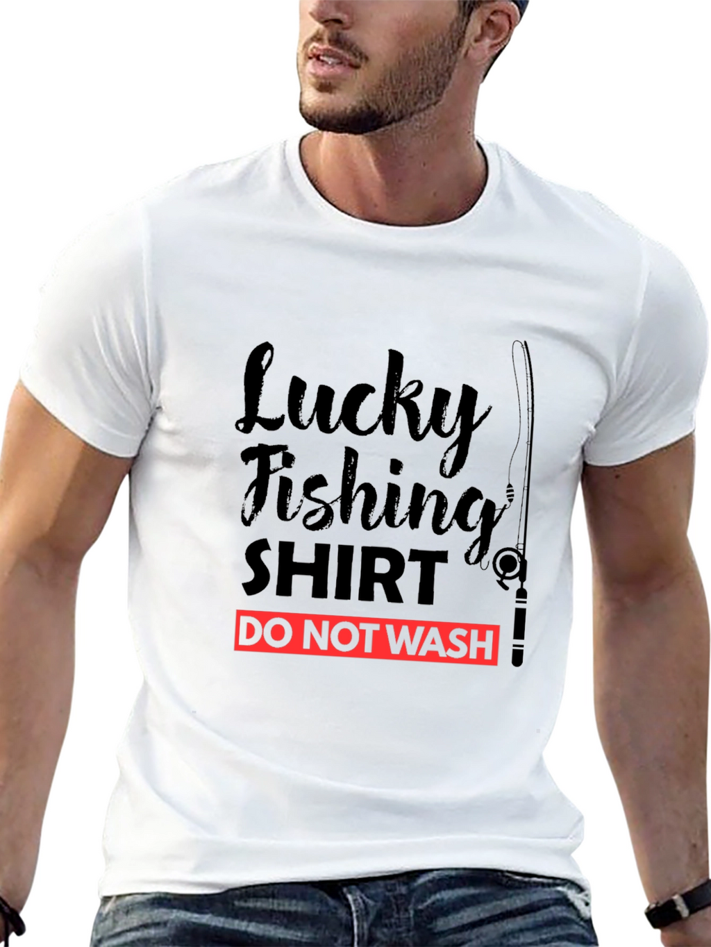 Lucky Fishing Shirt - Novelty Fisherman Tee
