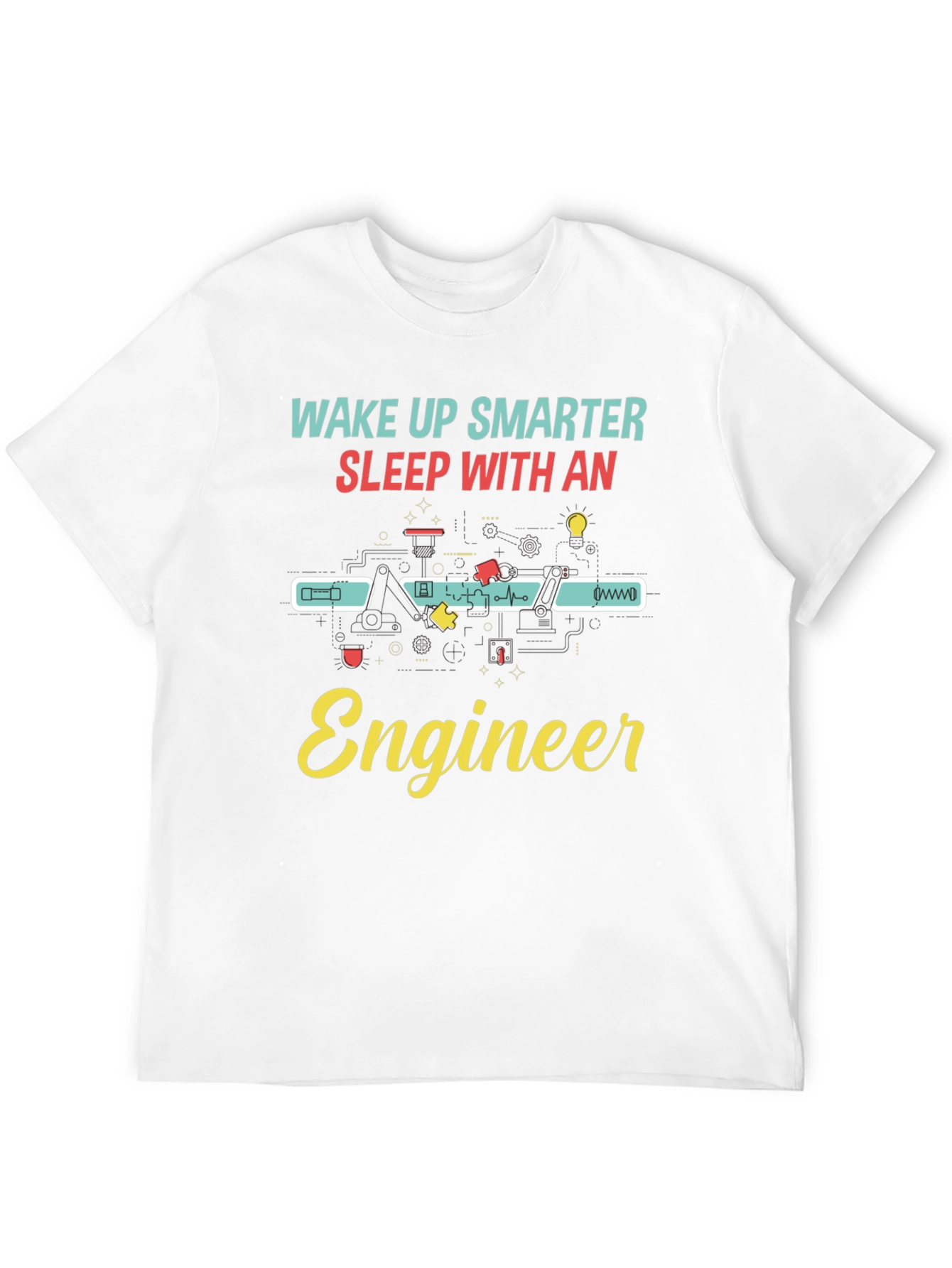 Wake Up Smarter Engineer Black T-Shirt