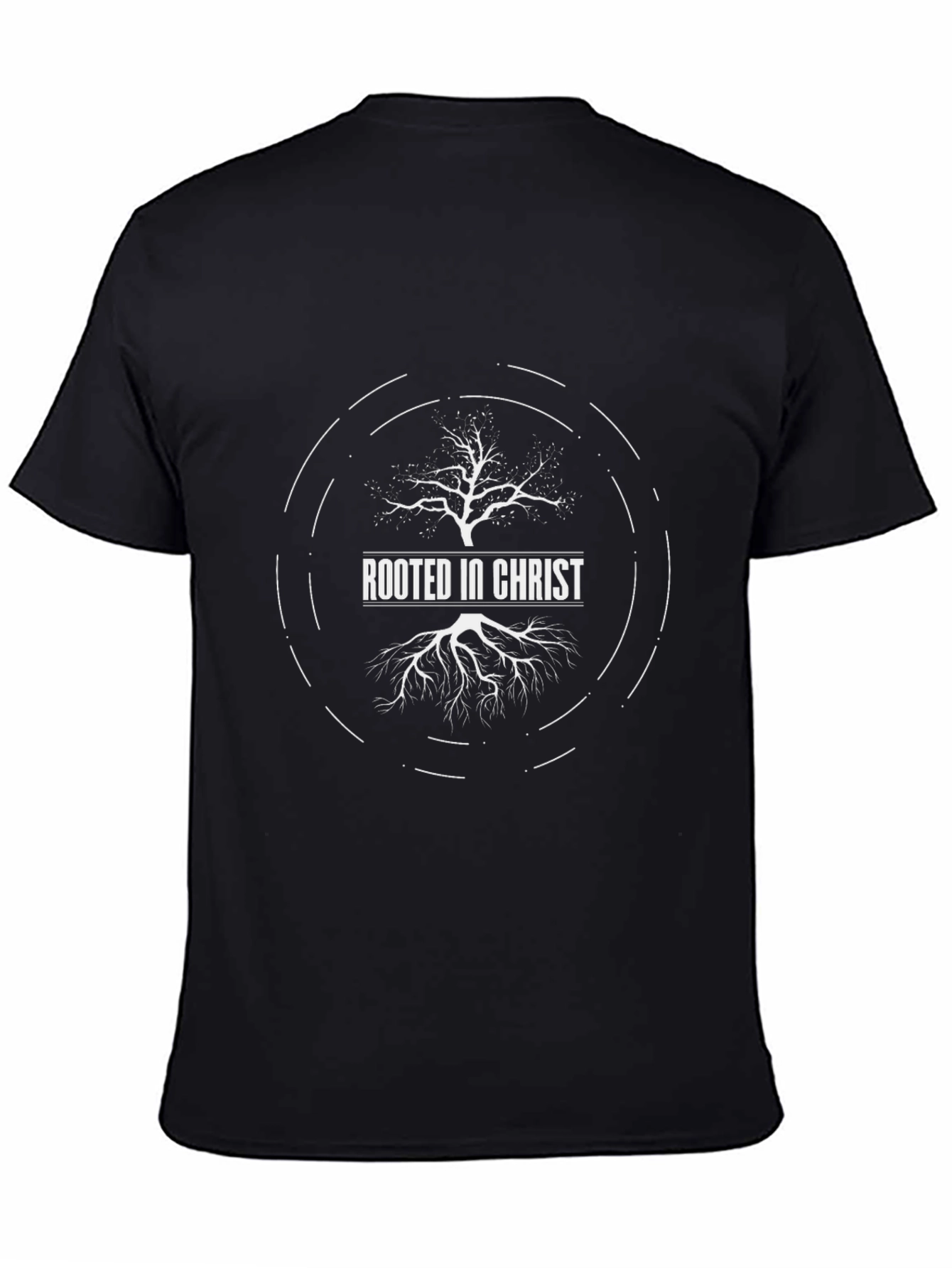Rooted in Christ Graphic Tee - Religious T-Shirt