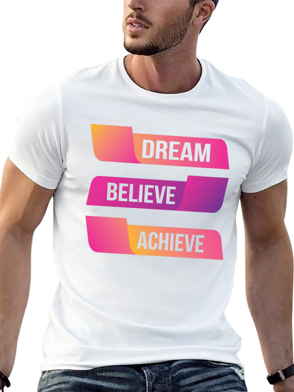 Dream Believe Achieve Graphic T-Shirt