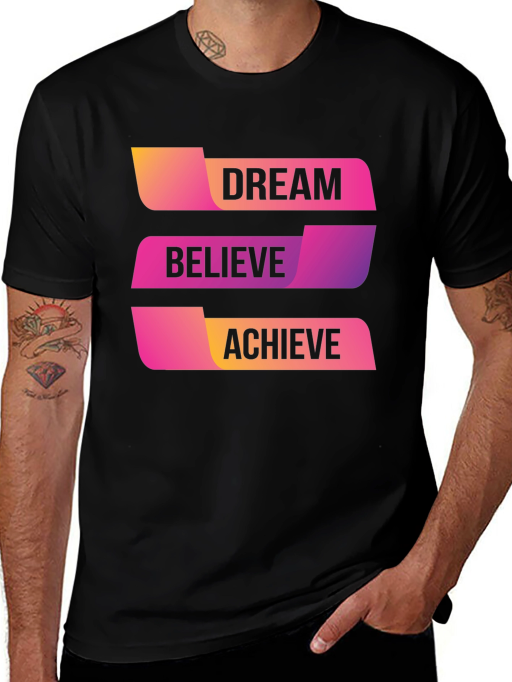 Dream Believe Achieve Graphic T-Shirt