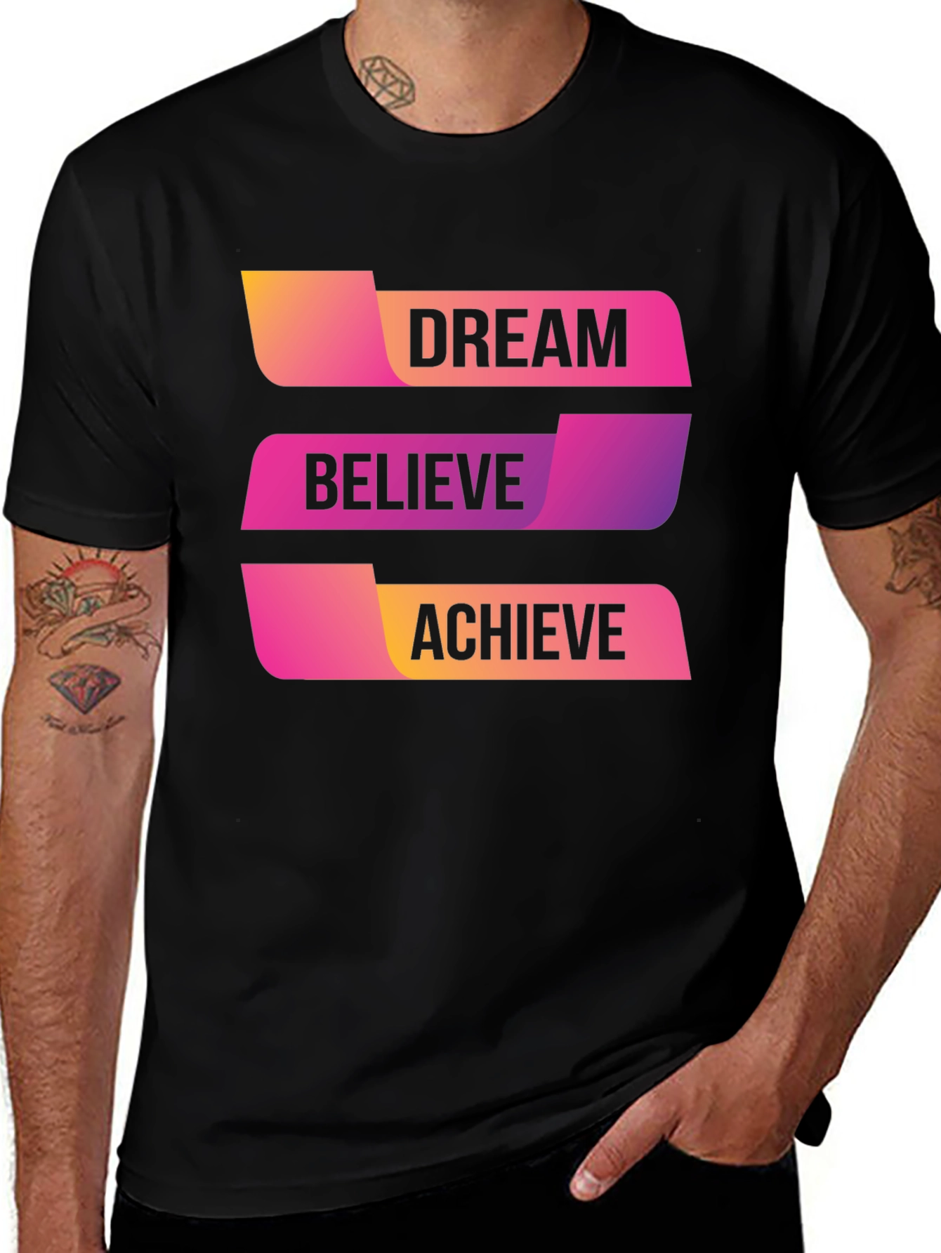 Dream Believe Achieve Graphic T-Shirt