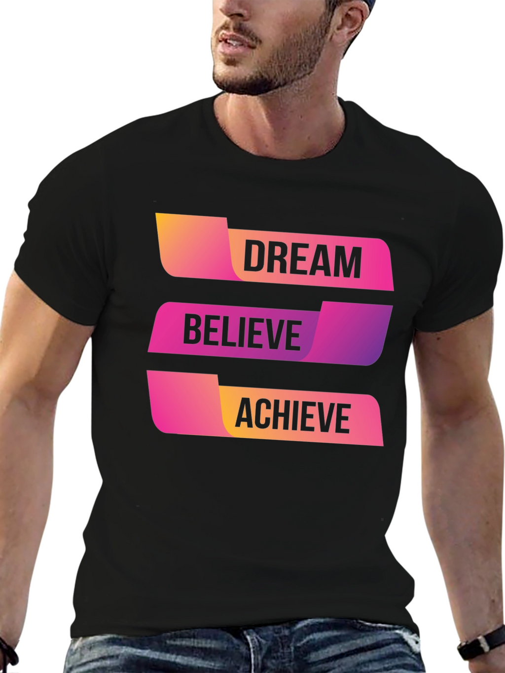 Dream Believe Achieve Graphic T-Shirt