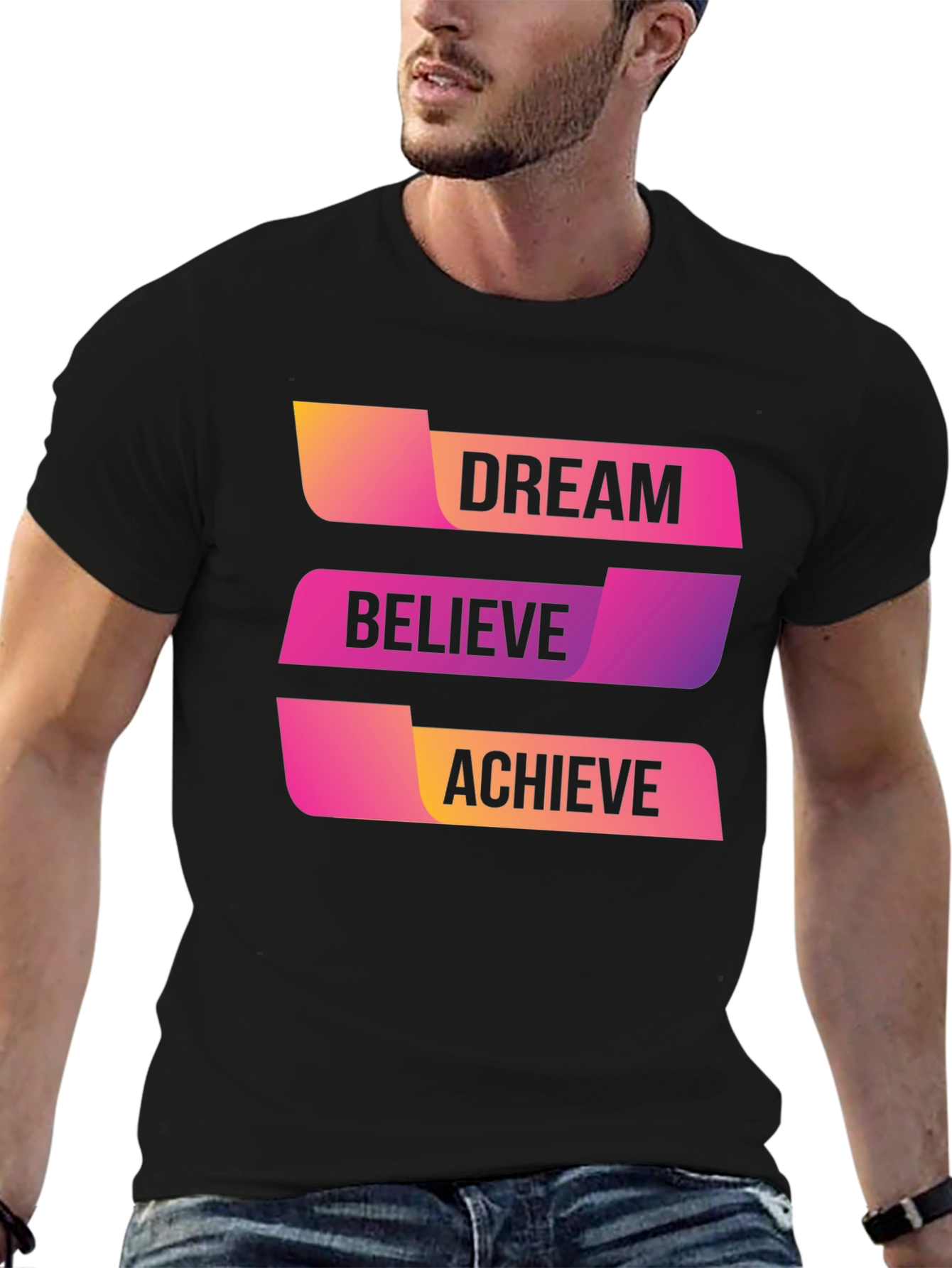 Dream Believe Achieve Graphic T-Shirt