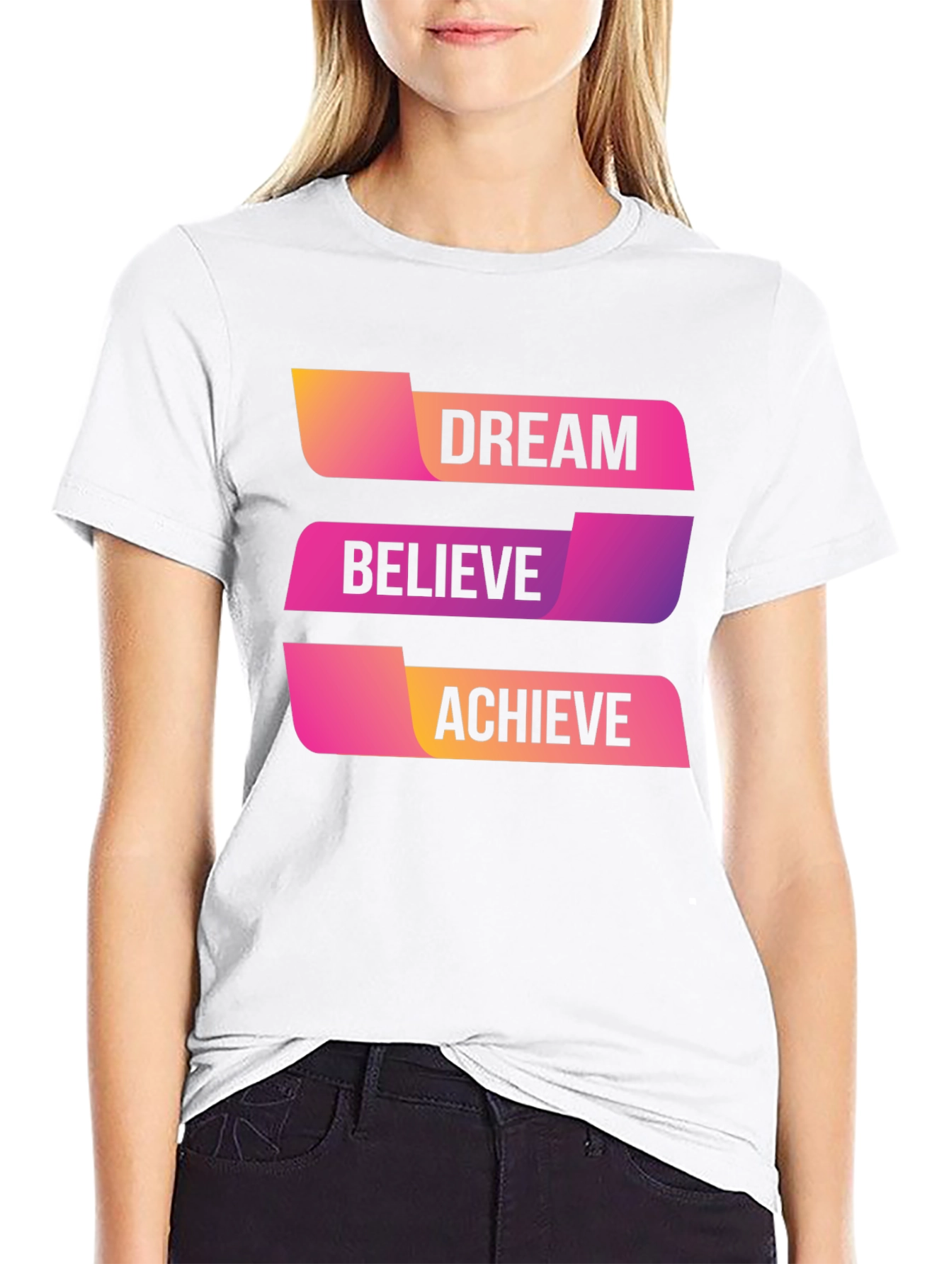 Dream Believe Achieve Graphic T-Shirt