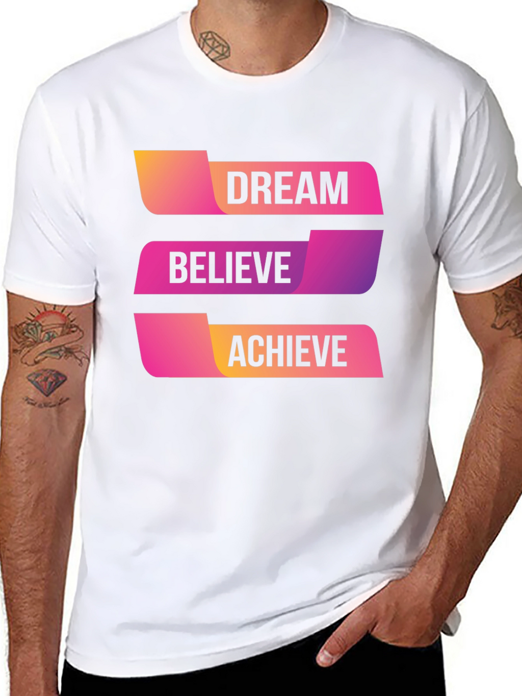 Dream Believe Achieve Graphic T-Shirt
