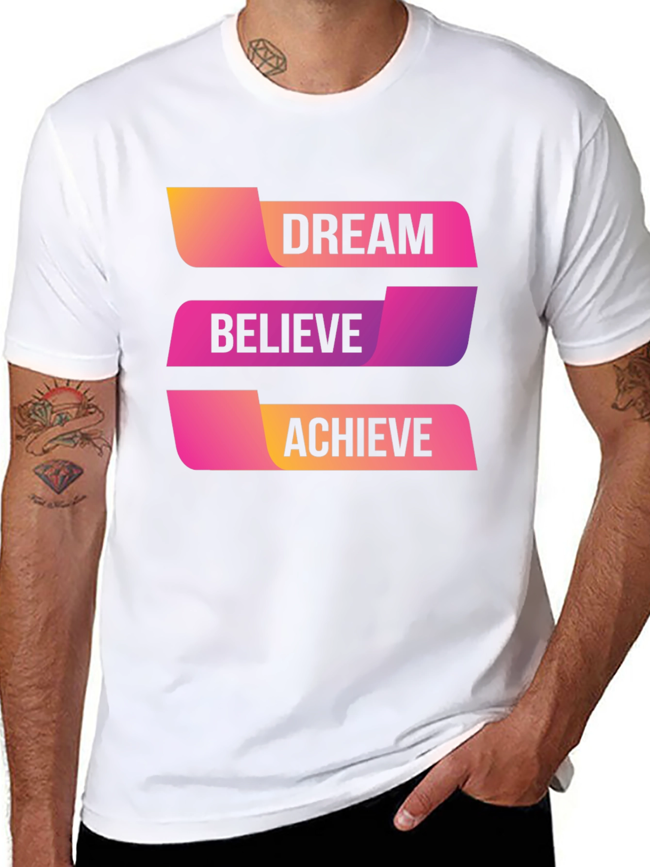 Dream Believe Achieve Graphic T-Shirt