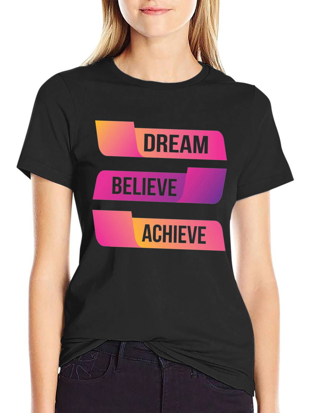 Dream Believe Achieve Graphic T-Shirt