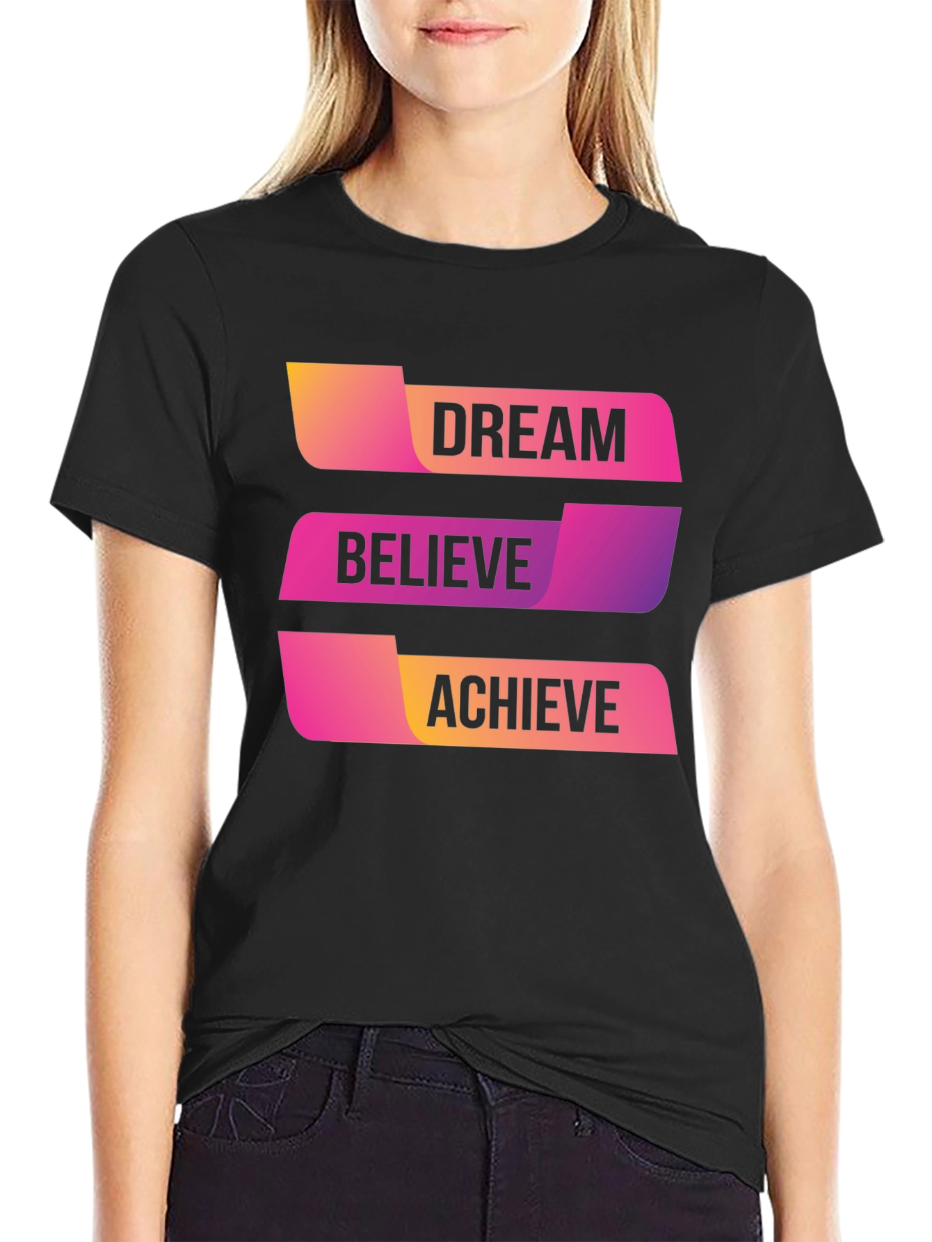 Dream Believe Achieve Graphic T-Shirt
